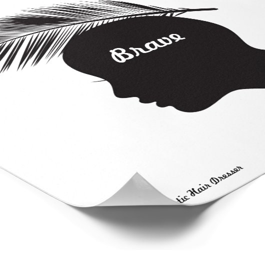 Salon Poster Priming Words Hypnotic Hair Dresser (Hoek)