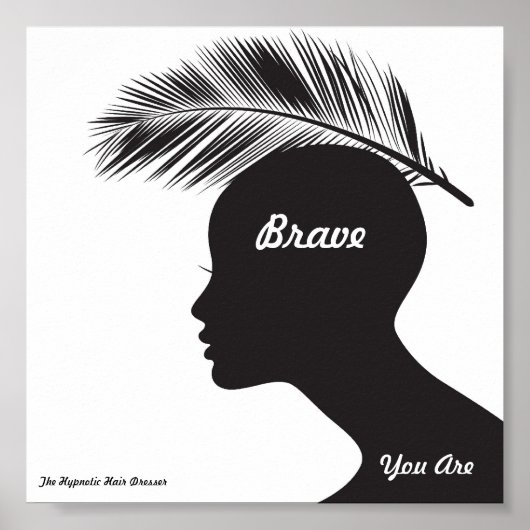 Salon Poster Priming Words Hypnotic Hair Dresser (Voorkant)