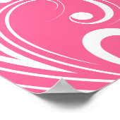 Salon Poster Spa Roze en Witte Zwervels 2 (Hoek)