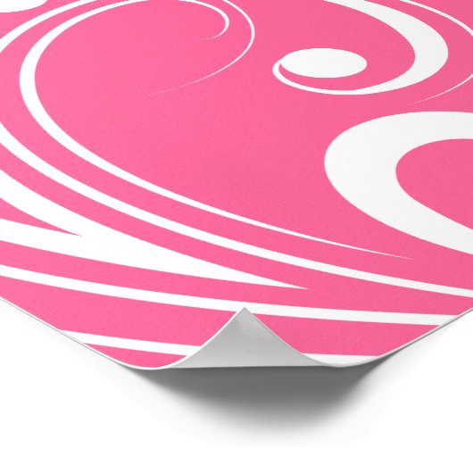 Salon Poster Spa Roze en Witte Zwervels 2 (Hoek)