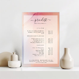 Salon Prijslijst Poster