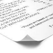 Salon Prijslijst Poster, Bewerkbare Prijslijst Poster (Hoek)