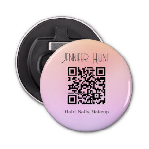 Salon QR code Modern Button Flesopener