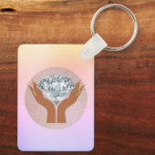 Salon QR code Modern Sleutelhanger (Achterkant)