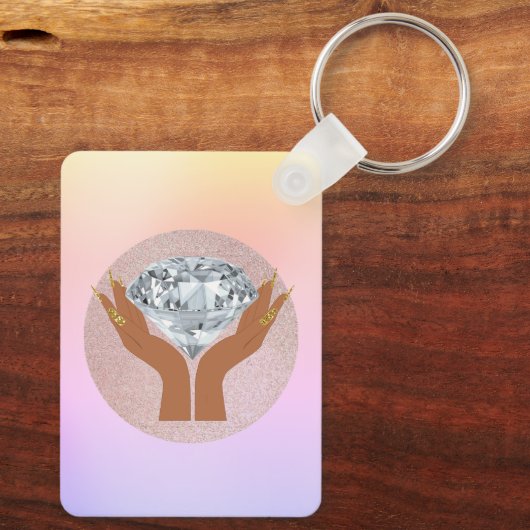 Salon QR code Modern Sleutelhanger (Achterkant)