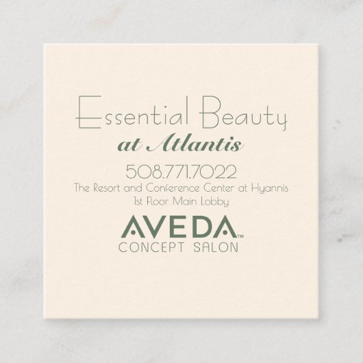 Salon QR Code Visitekaartje (Voorkant)