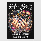 Salon Raamsticker (Vel)