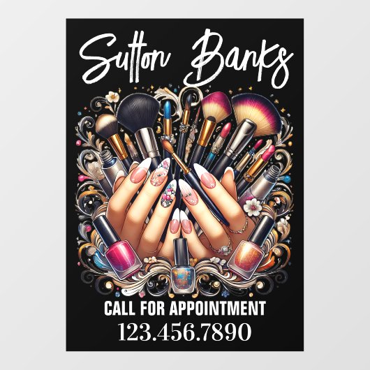 Salon Raamsticker (Vel)