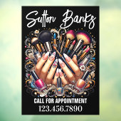 Salon Raamsticker (Vel 3)