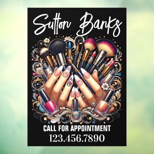 Salon Raamsticker (Vel 3)