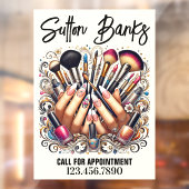 Salon Raamsticker (Vel 2)