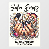 Salon Raamsticker (Vel)