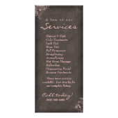 Salon Rack Kaart Floral  Pink Taupe Brown (Achterkant)