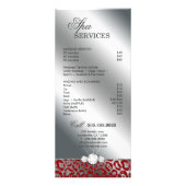 Salon Rack Kaart Jewelry Tanning Silver Sparkle Re (Achterkant)