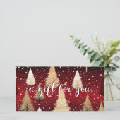 SALON RED CHRISTMAS TREE BUSINESS CERTIFICAAT (Staand voorkant)