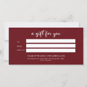 SALON RED CHRISTMAS TREE BUSINESS CERTIFICAAT (Achterkant)