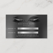 Salon Reference Kaart Black Glitter Lashes Makeup1 (Achterkant)