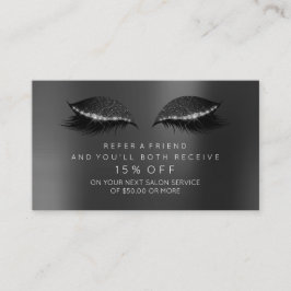 Salon Reference Kaart Black Glitter Lashes Makeup1