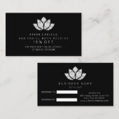 Salon Reference Kaart Black White Diamond Lotus WO (Voorkant / Achterkant)