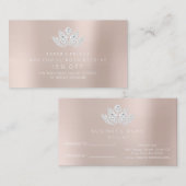 Salon Reference Kaart Blush Powder Pin Diamond Lot (Voorkant / Achterkant)