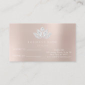 Salon Reference Kaart Blush Powder Pin Diamond Lot (Achterkant)