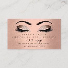 Salon Reference Kaart Blush Roos Gold Makeup Lashe