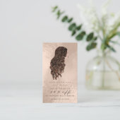 Salon Reference Kaart Copper Makeup Lash Hairdress (Staand voorkant)