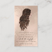 Salon Reference Kaart Copper Makeup Lash Hairdress (Voorkant)