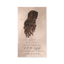 Salon Reference Kaart Copper Makeup Lash Hairdress