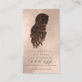 Salon Reference Kaart Copper Makeup Lash Hairdress