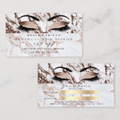 Salon Reference Kaart Copper Marble Makeup Lashes (Voorkant / Achterkant)