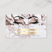 Salon Reference Kaart Copper Marble Makeup Lashes (Achterkant)