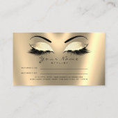 Salon Reference Kaart Glitter Black Gold Lux Lashe (Achterkant)