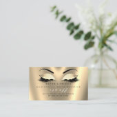 Salon Reference Kaart Glitter Black Gold Lux Lashe (Staand voorkant)