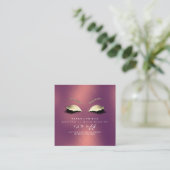 Salon Reference Kaart Glitter Gold Copper Lashes (Staand voorkant)