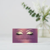 Salon Reference Kaart Glitter Gold Copper Lashes (Staand voorkant)