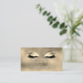 Salon Reference Kaart Glitter Gold Glam Lashes (Staand voorkant)