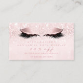 Salon Reference Kaart Makeup Pink Girly Lash Studi (Voorkant)