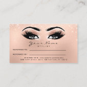 Salon Reference Kaart Makeup Spark Pink Peach Lash (Achterkant)