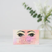 Salon Reference Kaart Peach Makeup Lashes Extensio (Staand voorkant)