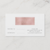 Salon Reference Kaart Pink Gold Roos Grey Black St (Achterkant)