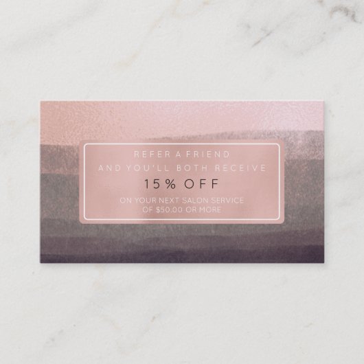 Salon Reference Kaart Pink Gold Roos Grey Black St (Voorkant)