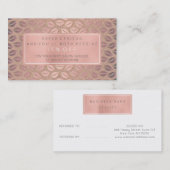 Salon Reference Kaart Pink Gold Roos White Grey Ki (Voorkant / Achterkant)