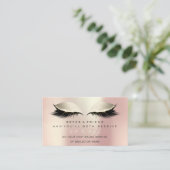 Salon Reference Kaart Pink Makeup Lashes Ivory (Staand voorkant)