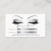 Salon Reference Kaart Silver Black Grey Lashes (Achterkant)