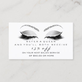 Salon Reference Kaart Silver Black Grey Lashes