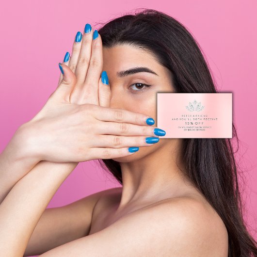 Salon Reference Kaart Silver Pink VIP Diamond Lotu