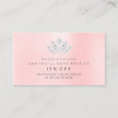 Salon Reference Kaart Silver Pink VIP Diamond Lotu (Voorkant)