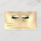 Salon Reference Kaart Skinny Makeup Lash Champaign (Achterkant)