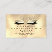 Salon Reference Kaart Skinny Makeup Lash Champaign (Voorkant)